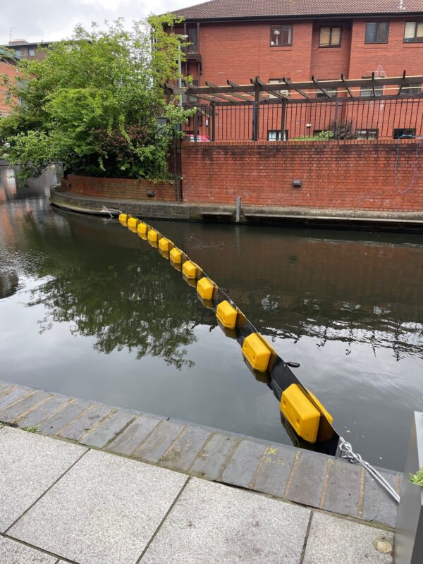 Debris Boom In Situ