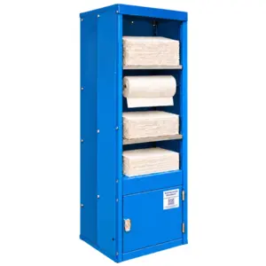 Freestanding absorbent spill station